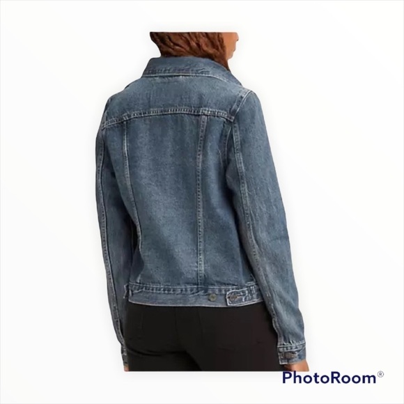 NWT LEVI'S Original Trucker Jean Jacket Size Small - Picture 4 of 11